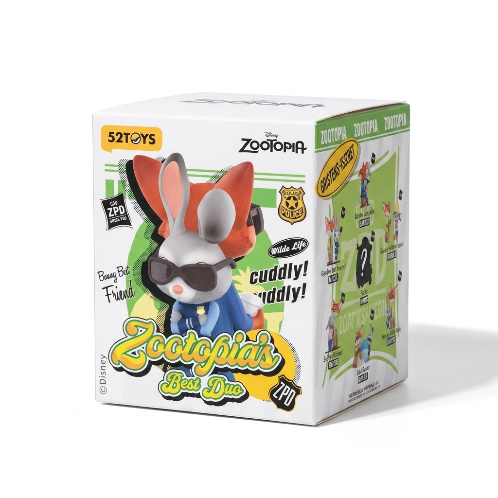 Blind box knuffel Zootropolis Judy en Nick