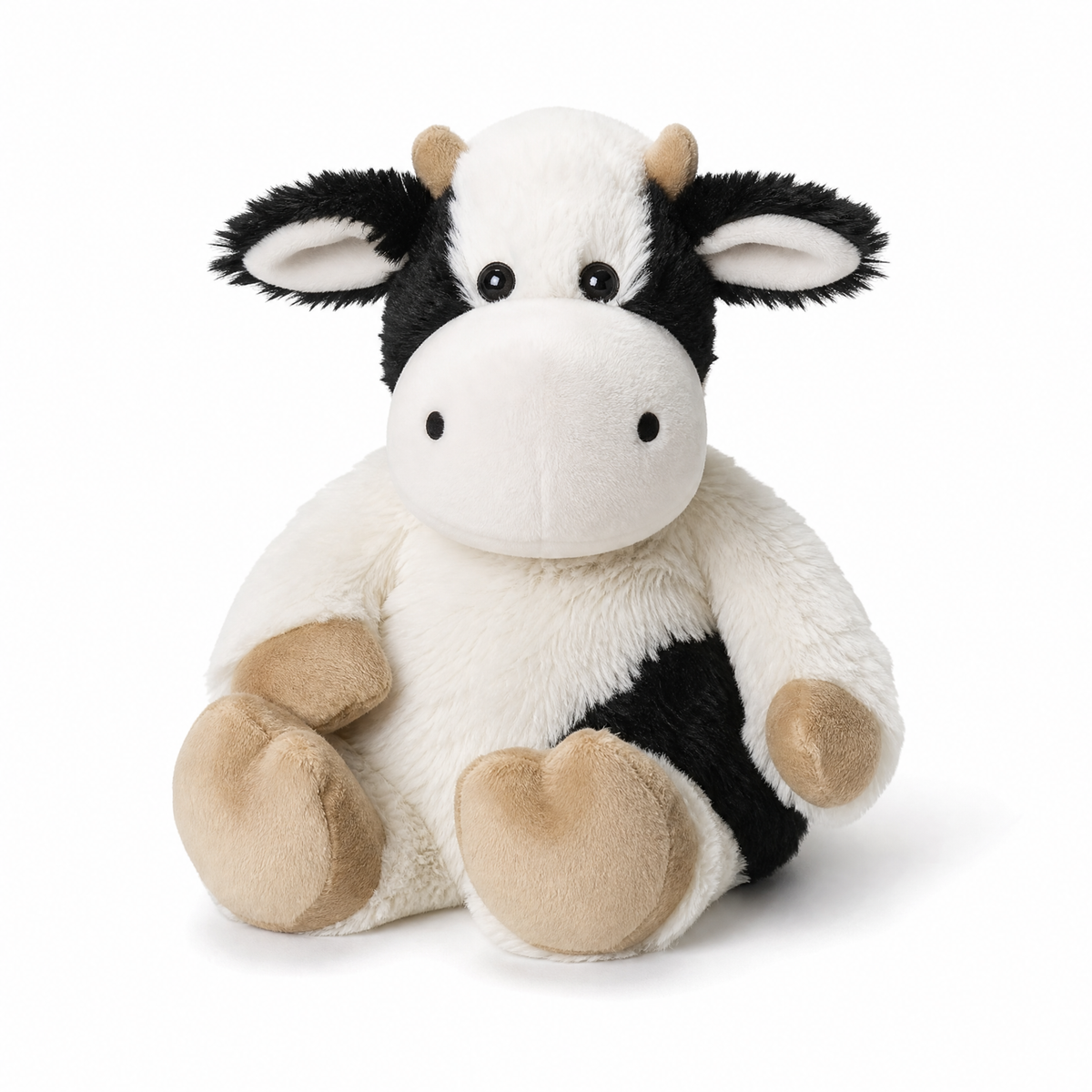 Warmwaterkruik knuffel koe zwart-wit 33 cm