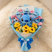 Boeket Stitch knuffel met bloemen