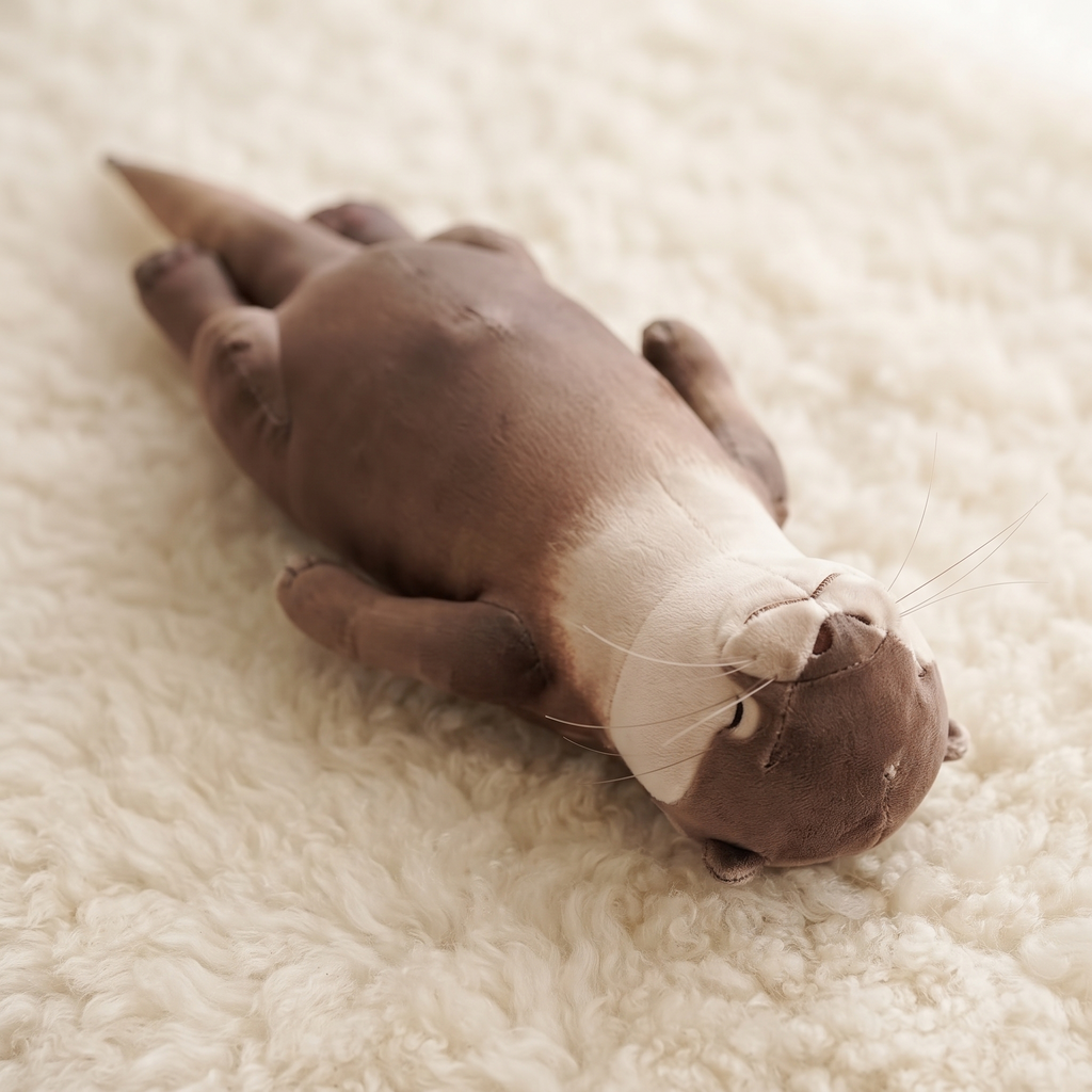 Bruine otter knuffel etui 40 cm Plushie Planet