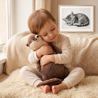 Bruine otter knuffel etui 40 cm Plushie Planet