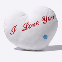 Hart knuffelkussen I Love You