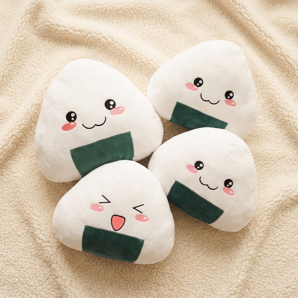 Kawaii sushi onigiri knuffelkussen
