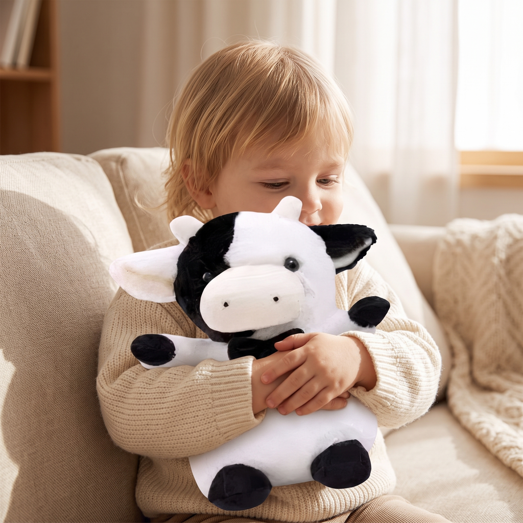 Gentleman koe knuffel met vlinderstrik Plushie Planet