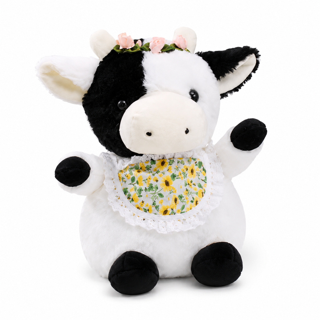 Gentleman koe knuffel met vlinderstrik Plushie Planet