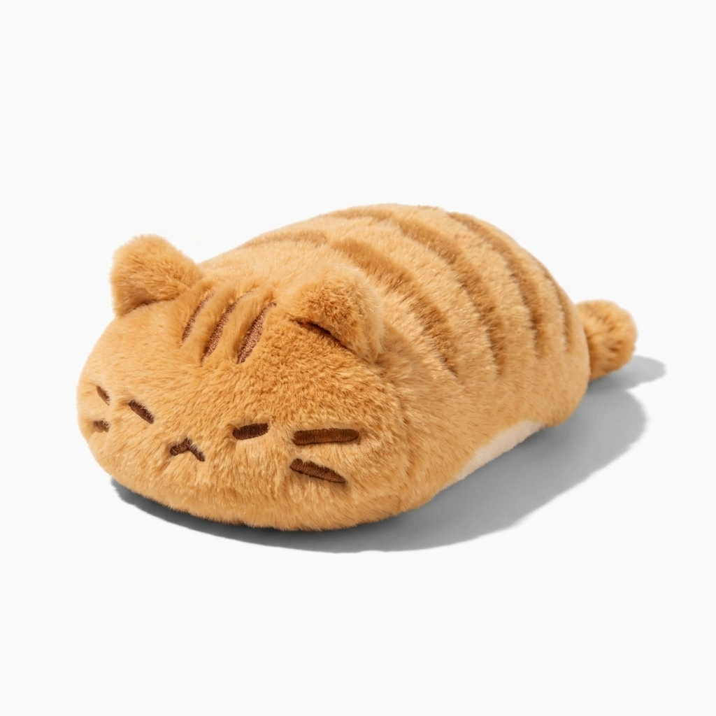 Oranje gestreepte kat knuffel