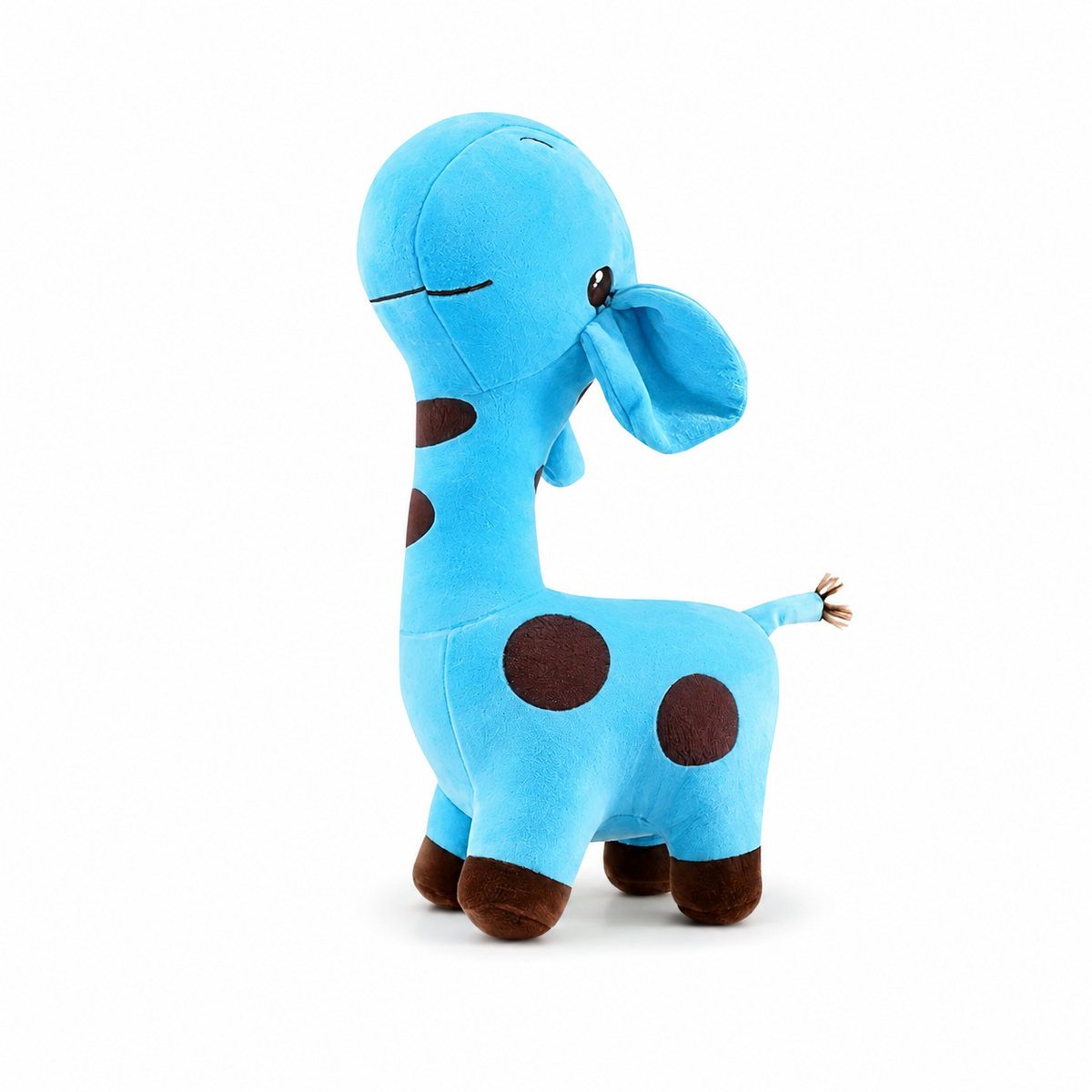 Zachte blauwe giraf knuffel
