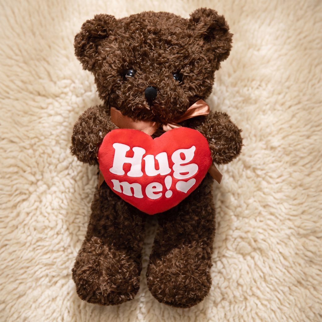 Grote beer knuffel met hart Hug Me