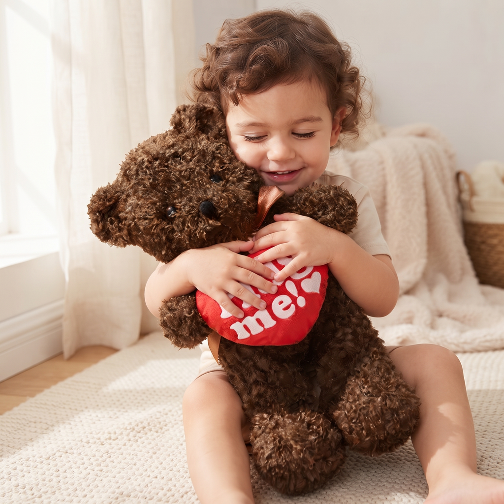 Grote beer knuffel met hart Hug Me