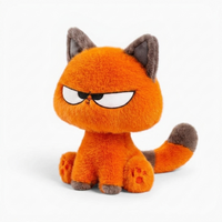 Kawaii oranje chagrijnige kat knuffel