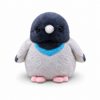 Blauw-grijze duif knuffel met geluid