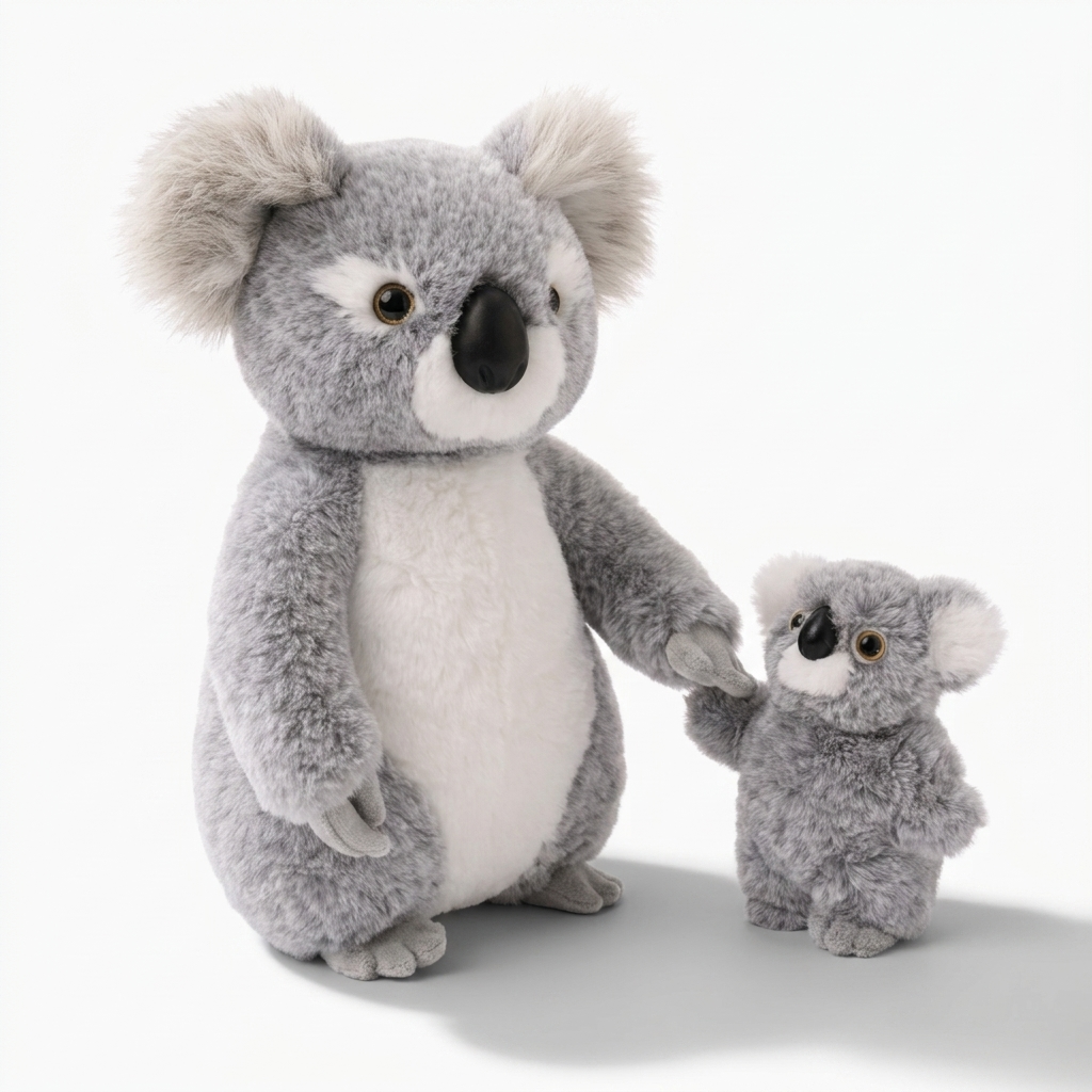 Koala knuffel met baby knuffelduo
