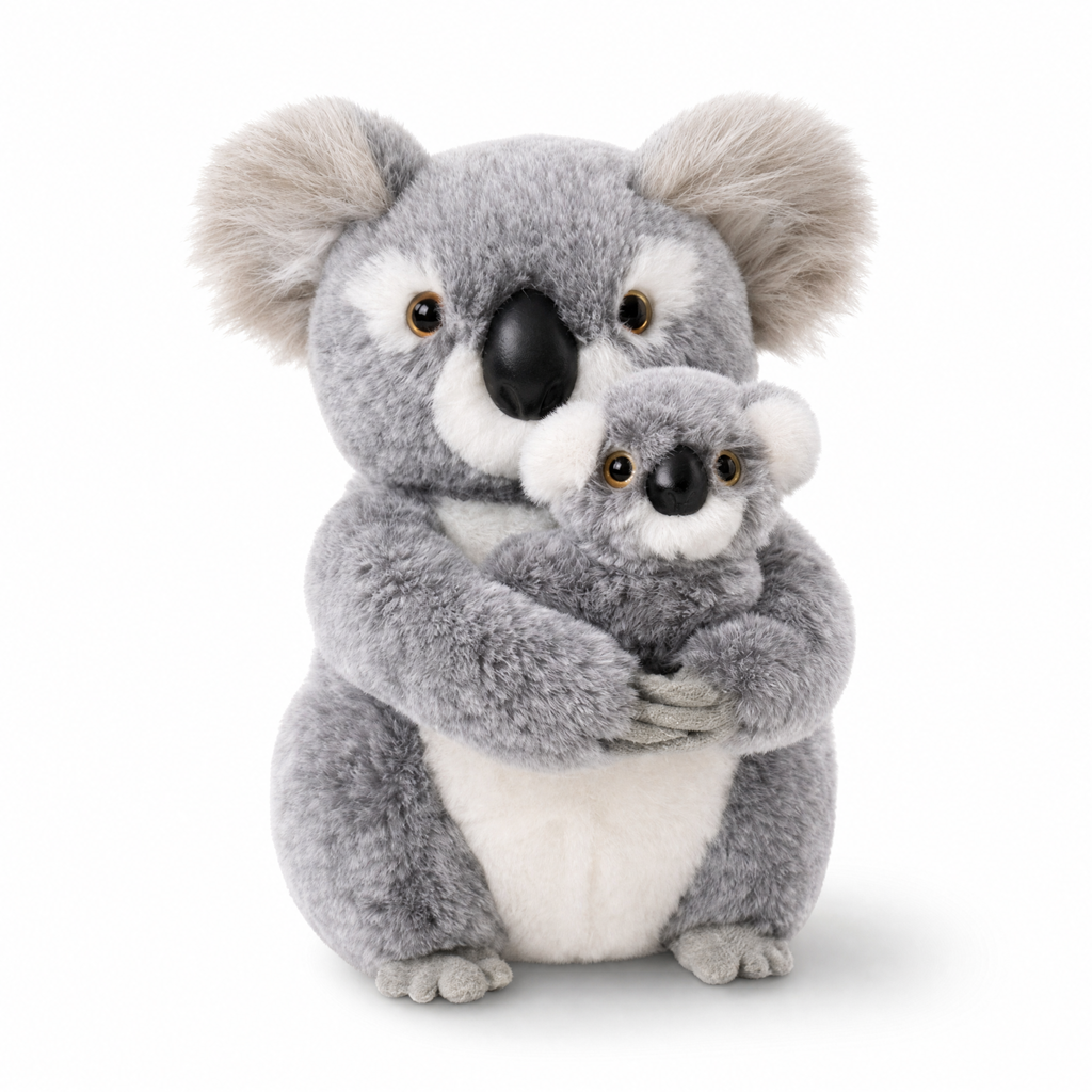 Koala knuffel met baby knuffelduo