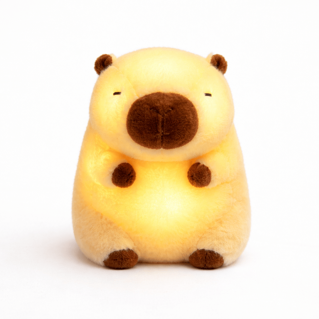 Lichtgevende capybara knuffel nachtlampje