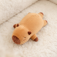 Zacht liggend capybara knuffelkussen