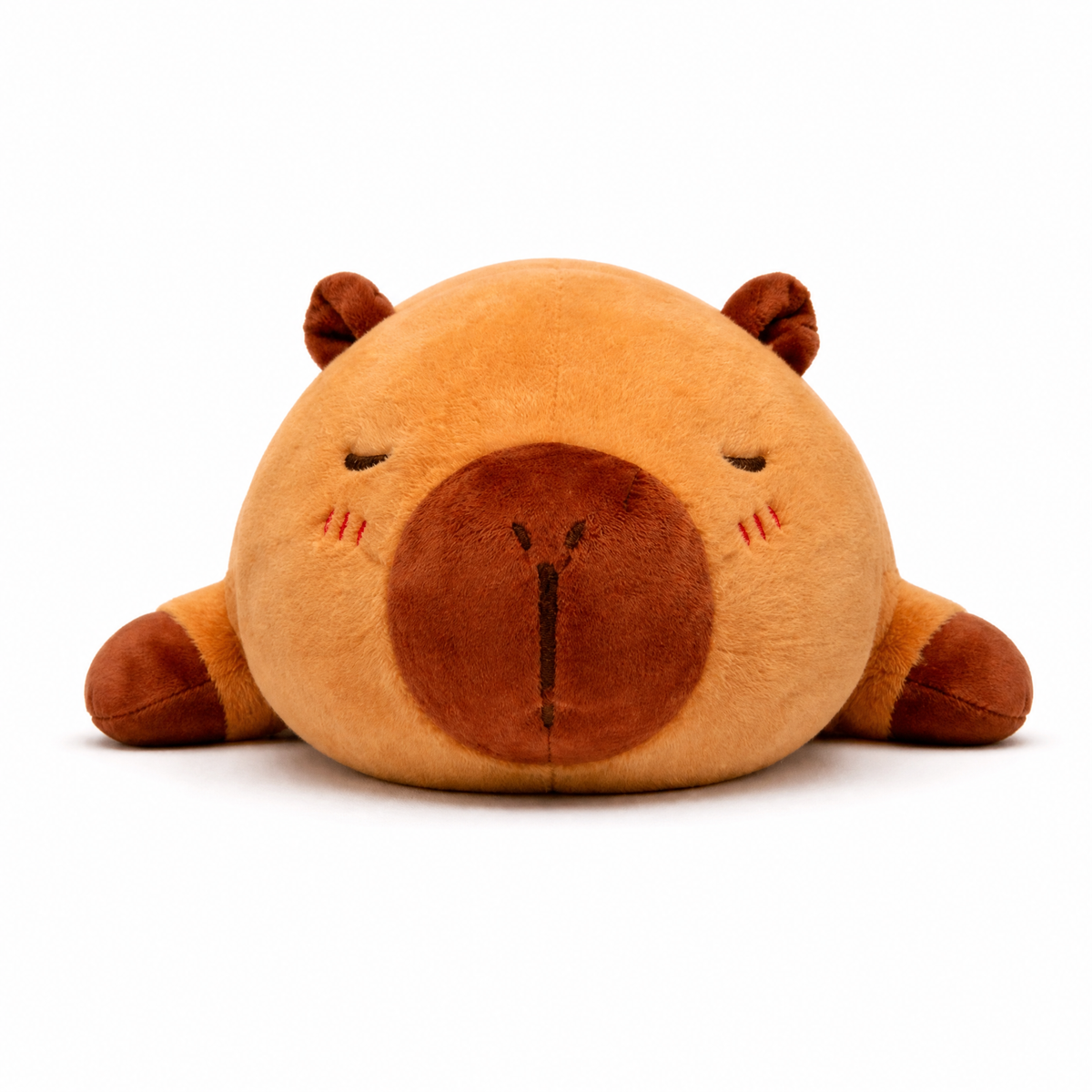 Zacht liggend capybara knuffelkussen