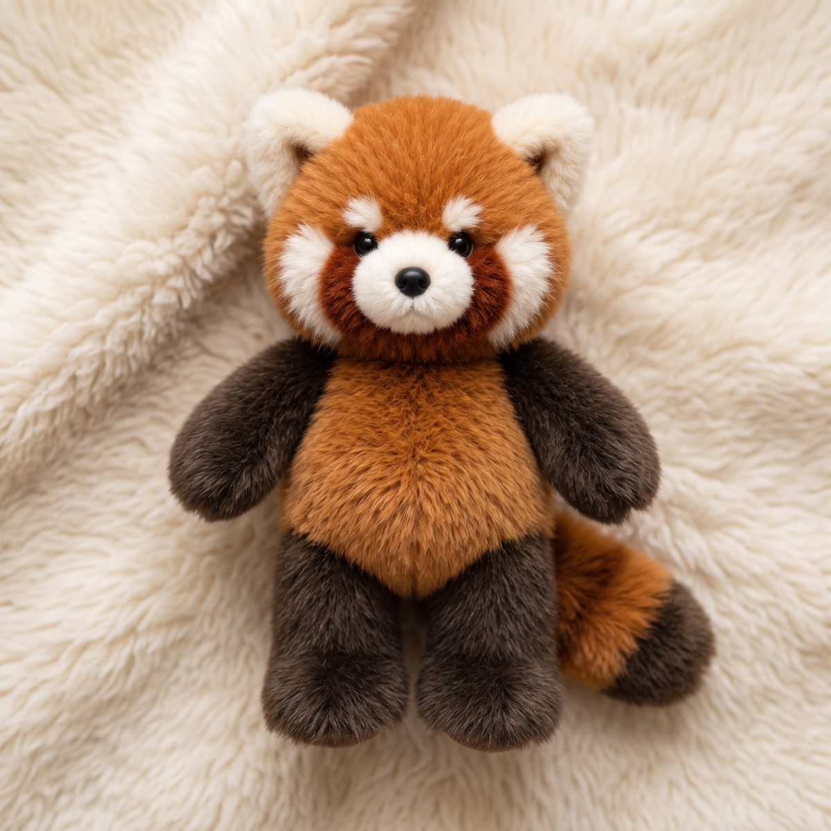 Realistische staande rode panda knuffel