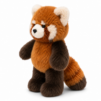 Realistische staande rode panda knuffel