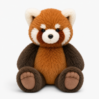 Realistische staande rode panda knuffel