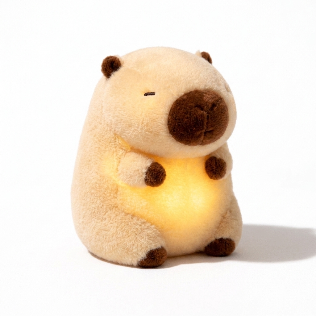 Lichtgevende capybara knuffel nachtlampje