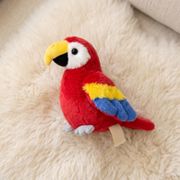 Magnetische papegaai knuffel voor op de schouder