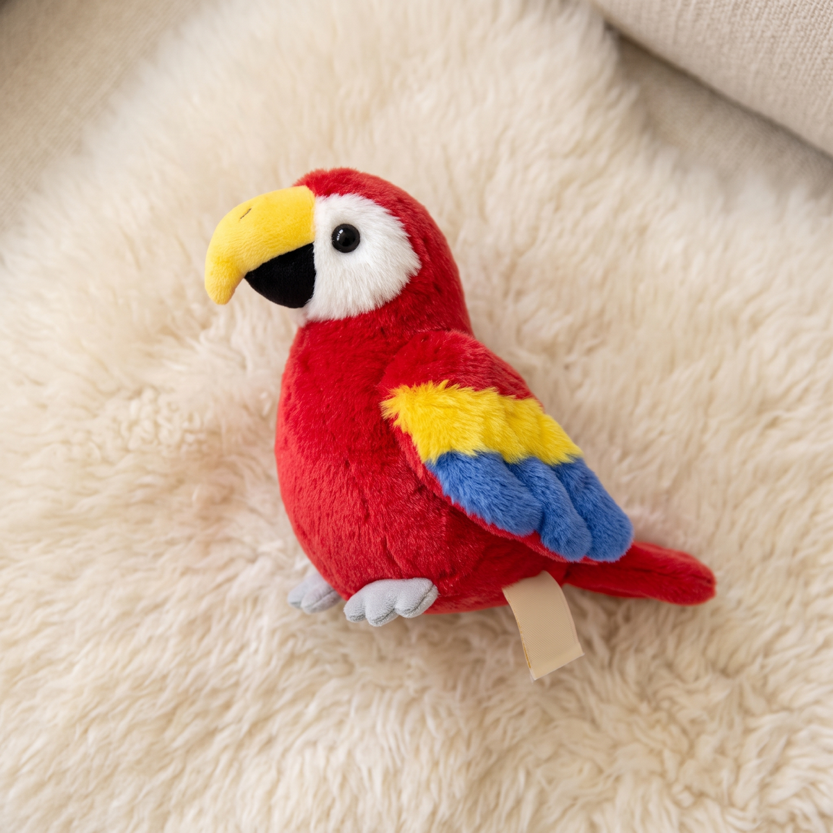 Magnetische papegaai knuffel voor op de schouder