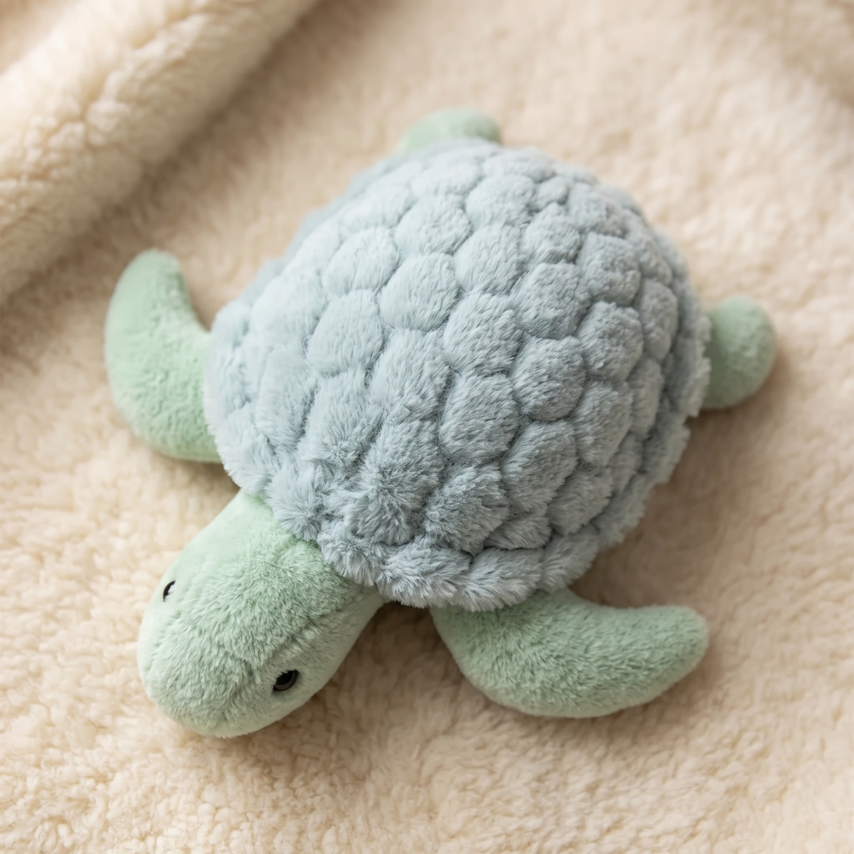 Realistische lichtgroene zeeschildpad knuffel