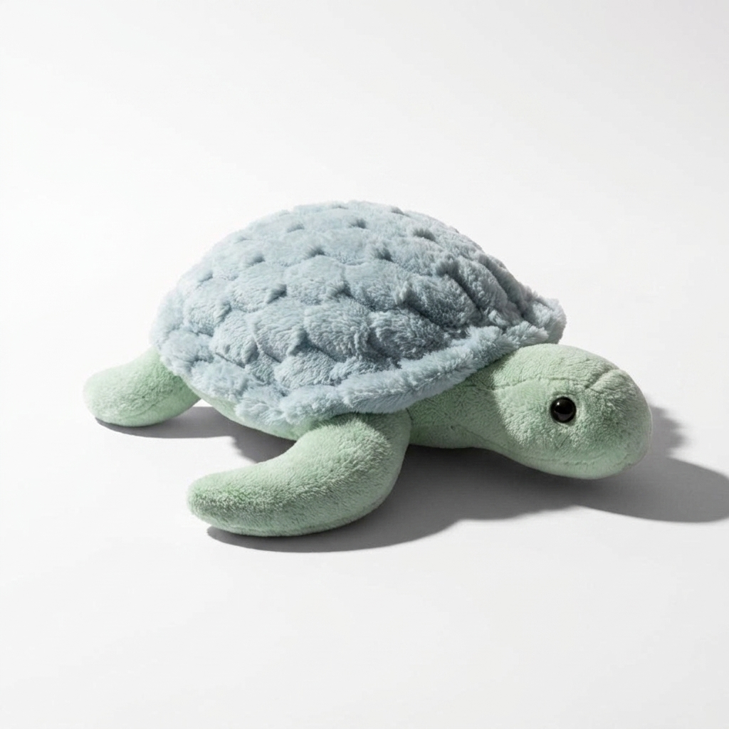 Realistische lichtgroene zeeschildpad knuffel