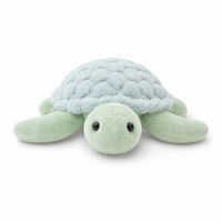 Realistische lichtgroene zeeschildpad knuffel
