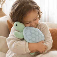 Realistische lichtgroene zeeschildpad knuffel