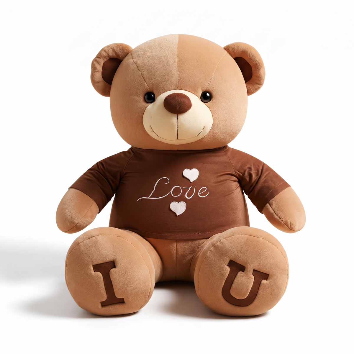 Reusachtige beer knuffel met T-shirt Love