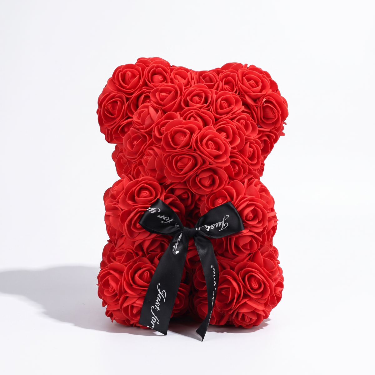 Rozenbeer knuffel met strik Valentijnsdag
