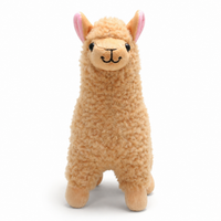 Alpaca knuffel met lange krullende vacht