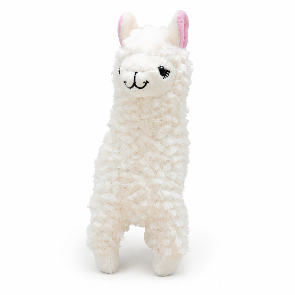 Alpaca knuffel met lange krullende vacht