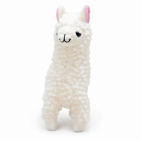 Alpaca knuffel met lange krullende vacht