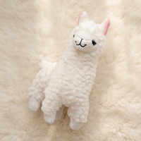 Alpaca knuffel met lange krullende vacht