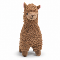 Alpaca knuffel met lange krullende vacht