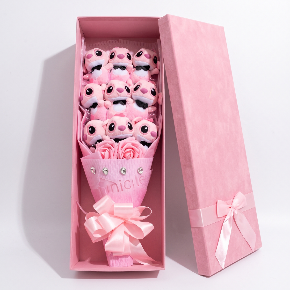 Angel knuffel romantisch boeket 9 stuks