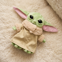 Baby Yoda knuffel 20 cm met beige gewaad
