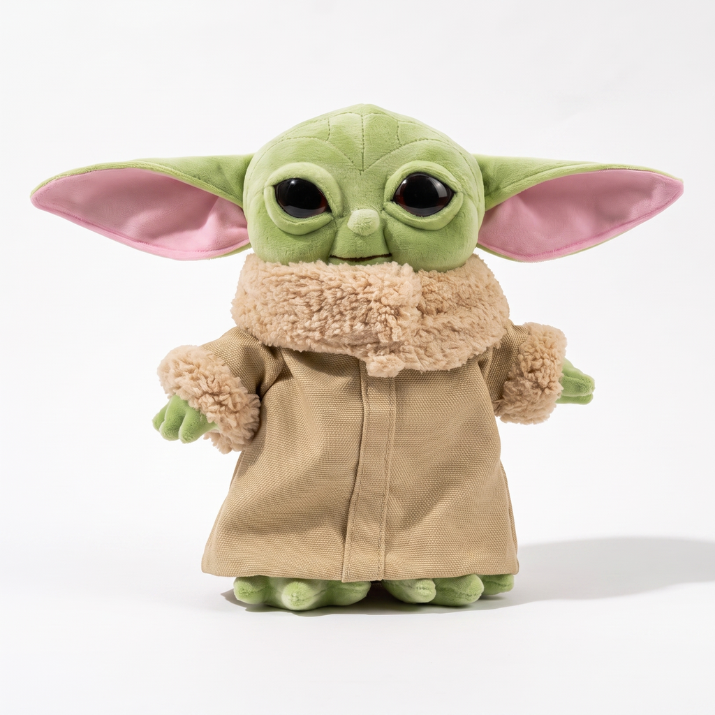 Baby Yoda knuffel 20 cm met beige gewaad