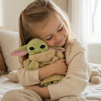 Baby Yoda knuffel 20 cm met beige gewaad