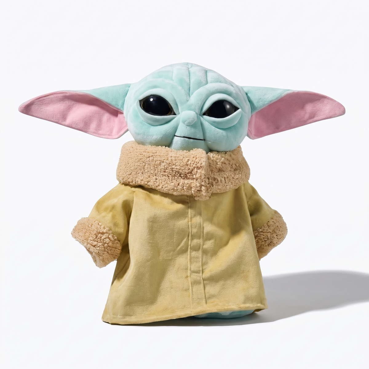 Blauwe Baby Yoda knuffel 34 cm