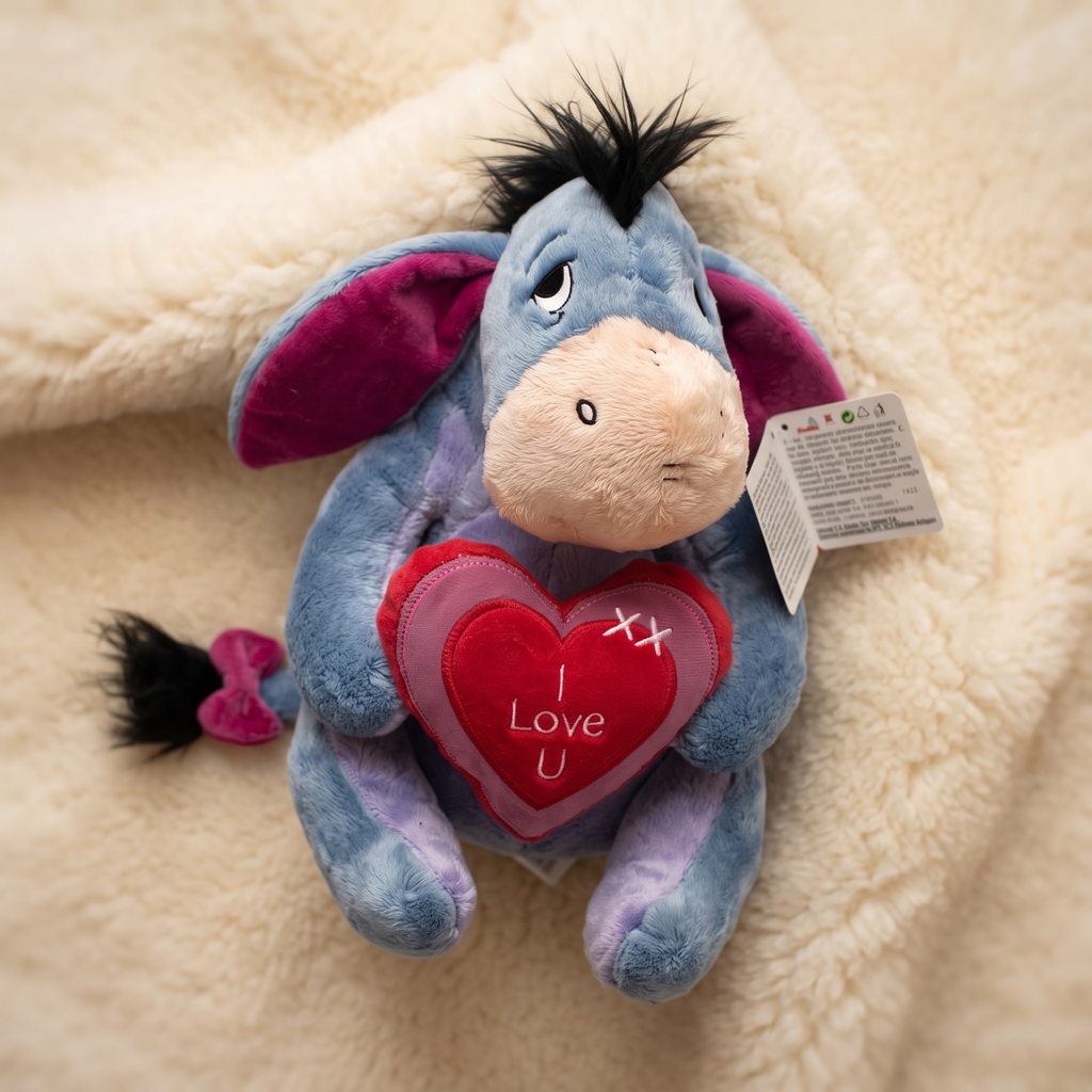 Iejoor knuffel met hart I Love U