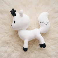Witte hert knuffel Hilda 21 cm