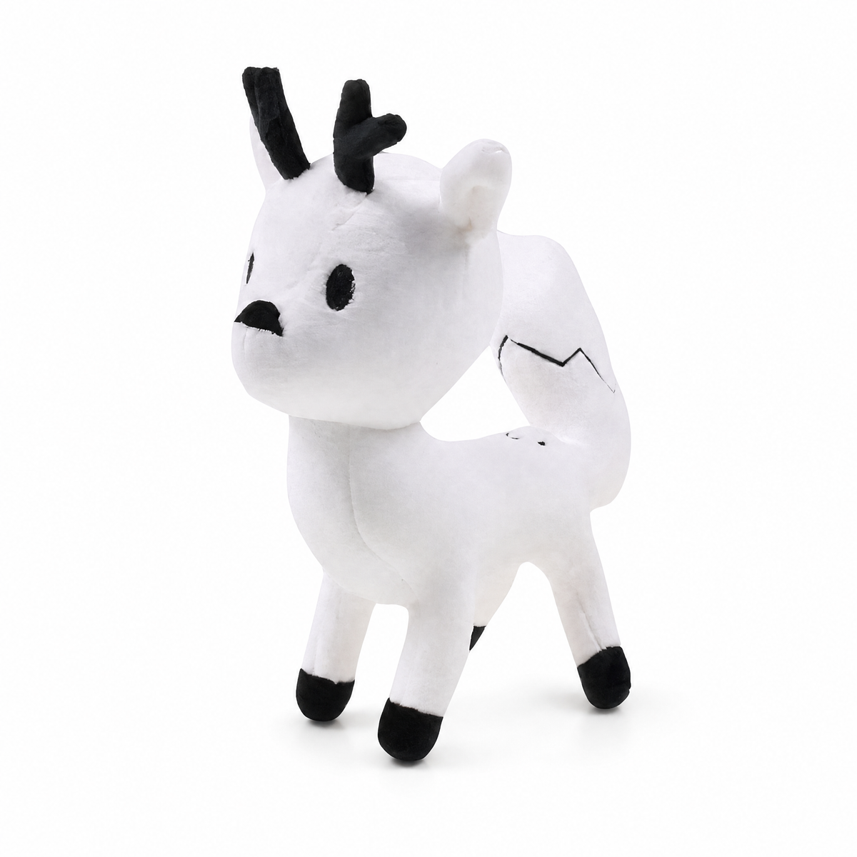 Witte hert knuffel Hilda 21 cm