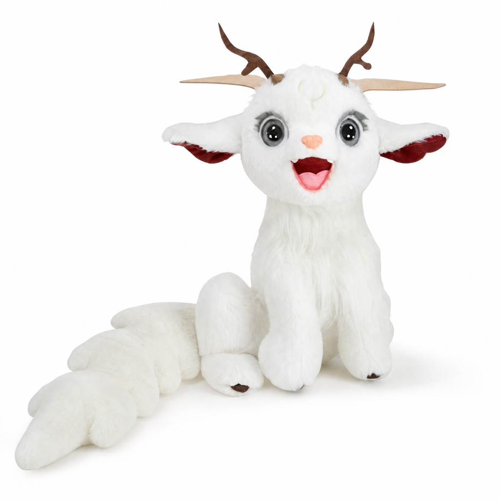Wit hert knuffel 50 cm