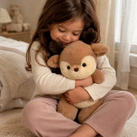 Zachte hert knuffel met bruin gewei