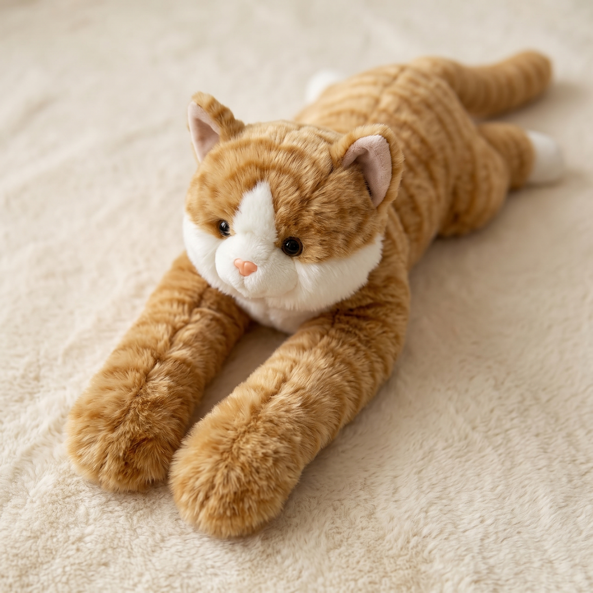 Troostende verzwaarde kat knuffel rood of grijs