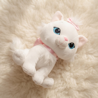 Witte kitten knuffel met blauwe ogen