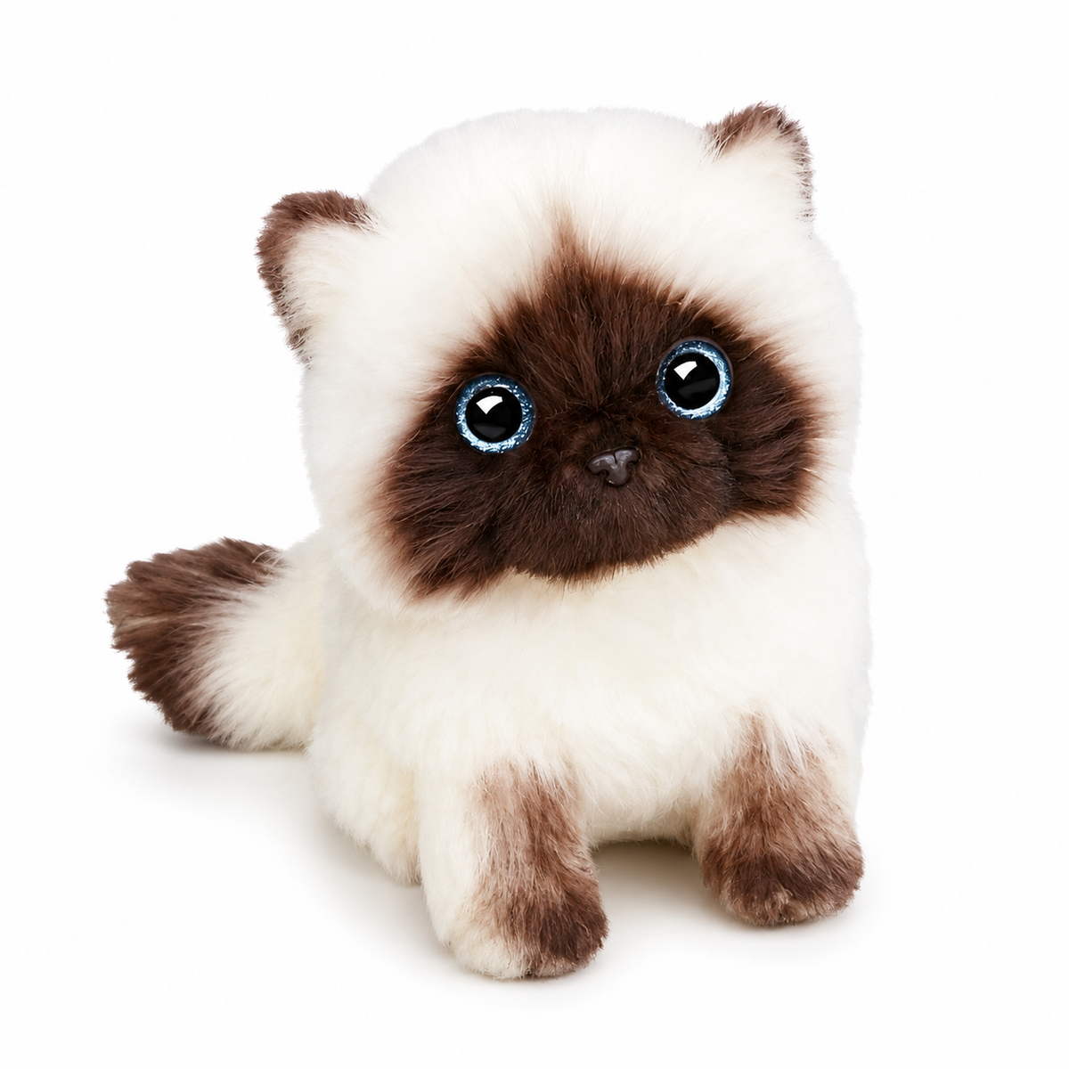 Siamese kitten knuffel met blauwe ogen
